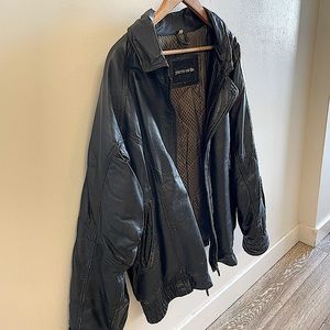 Incredible vintage Pierre Cardin leather bomber.